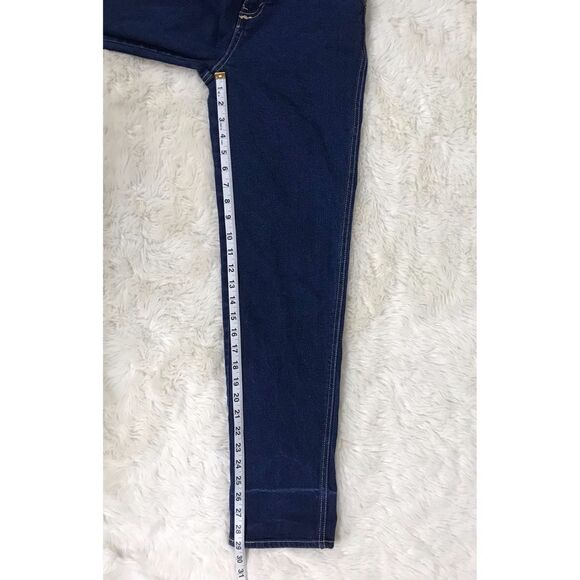 Vintage 50s Bareback Tapered Leg Cuffed Mom Jean‎ Rockabilly Dark Wash Size 0 - Picture 13 of 13